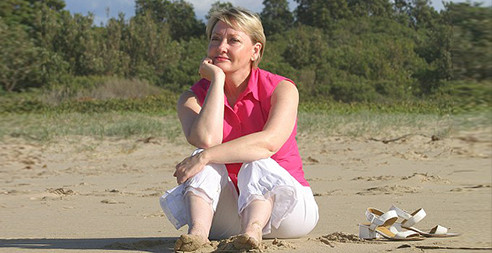 Carolyn on the Beach